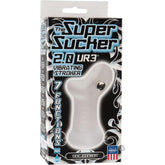 Super Sucker Ribbed Waterproof Realistic Masturbator Strokers - Manual